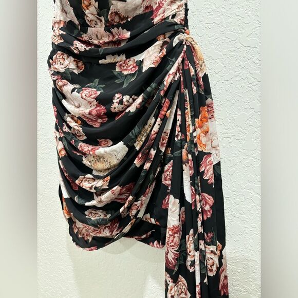 Buddy Love Zeus Draped Side Strapless Mini Dress Nightfall Size Medium - Picture 3 of 7